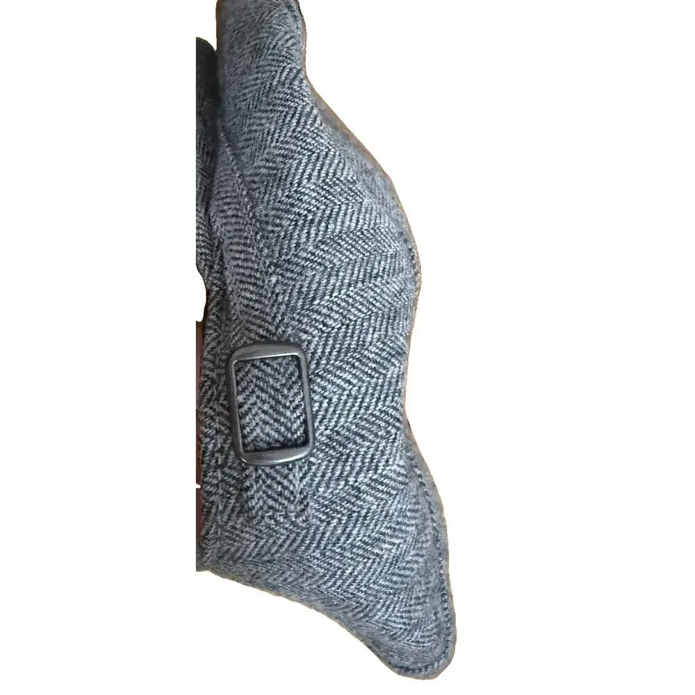 JANIE AND JACK New’s Boy Wool Gray Herringbone Cap Wedding Photoshoot Size 2-3